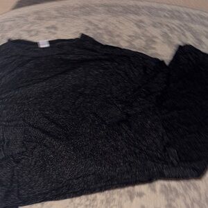 Stars above marled black soft pajama set